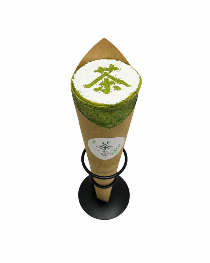  抹茶白玉あんこクレープ